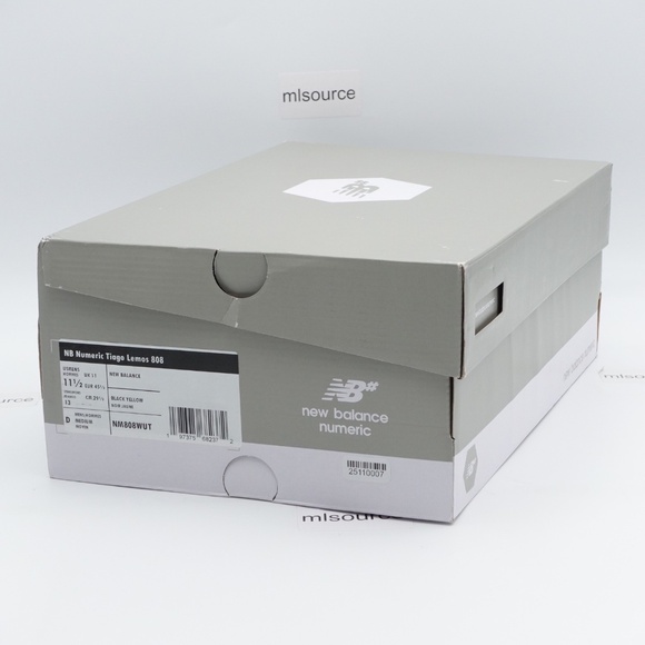 NEW Men's New Balance Numeric Tiago Lemos 808 Skate Shoes NM808WUT Black - Picture 10 of 10